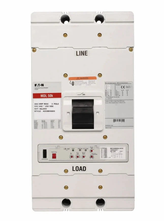 Eaton / Cutler-Hammer MDL3800 Molded Case Circuit Breaker